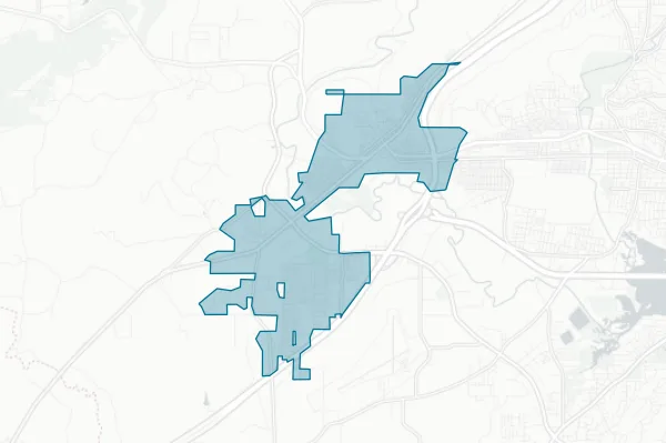 City of Attalla — detail map