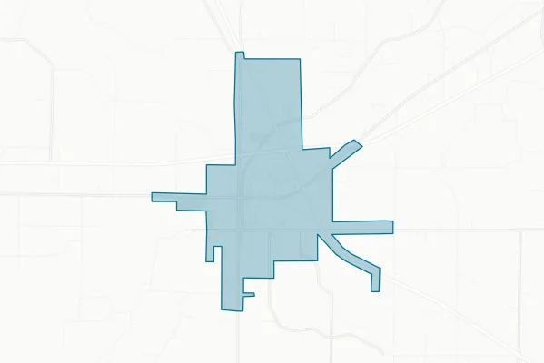 City of Moulton — detail map