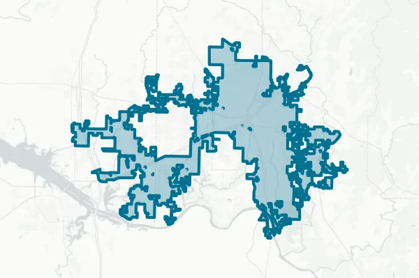 City of Huntsville — detail map
