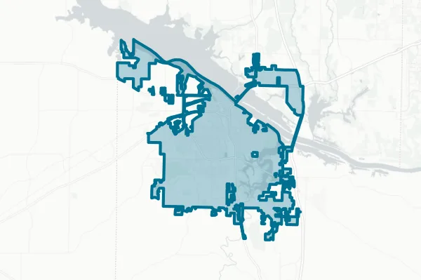 City of Decatur Alabama — detail map