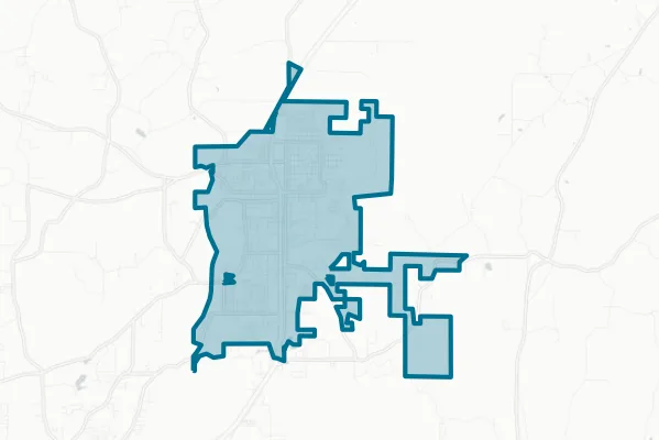 Jacksonville City Board of Education — detail map
