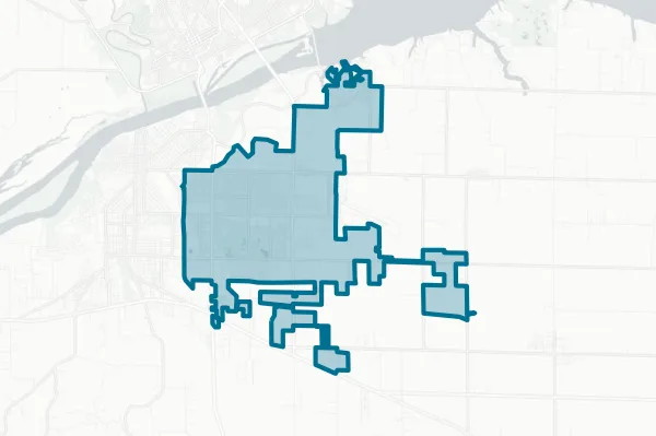 Muscle Shoals City Board of Edcuation — detail map