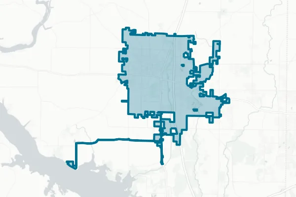 Athens City Board of Education — detail map