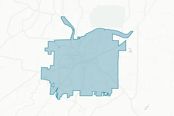 Talladega City Board of Education — detail map