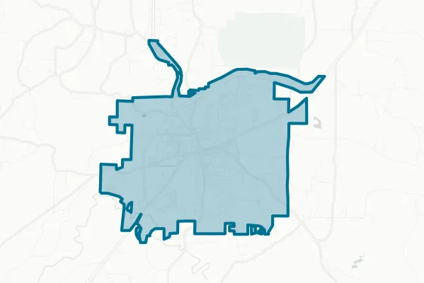 Talladega County Commission — detail map