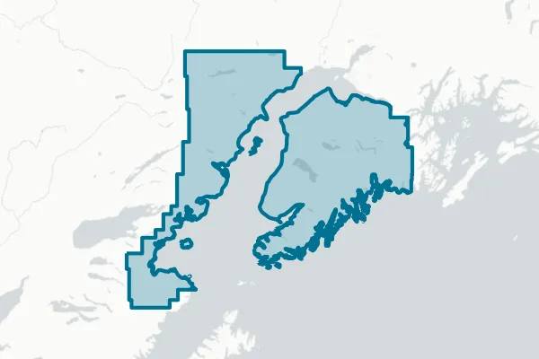 Kenai Peninsula Borough — detail map
