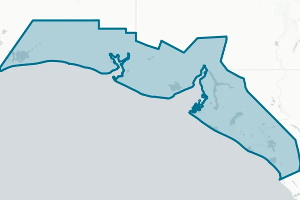 City and Borough of Yakutat — detail map