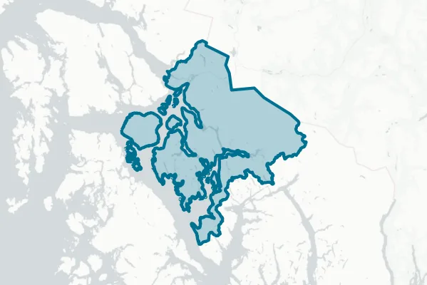 City and Borough of Wrangell — detail map