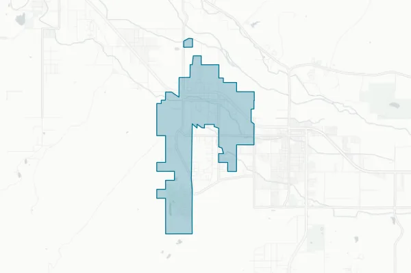 Town of Thatcher — detail map