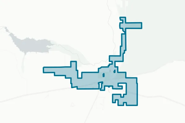 Town of Gila Bend — detail map