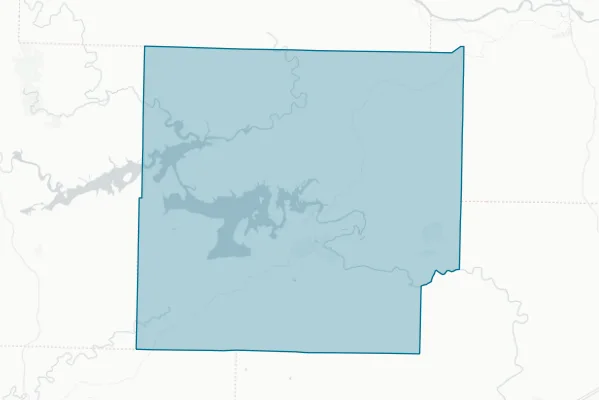 Cleburne County — detail map