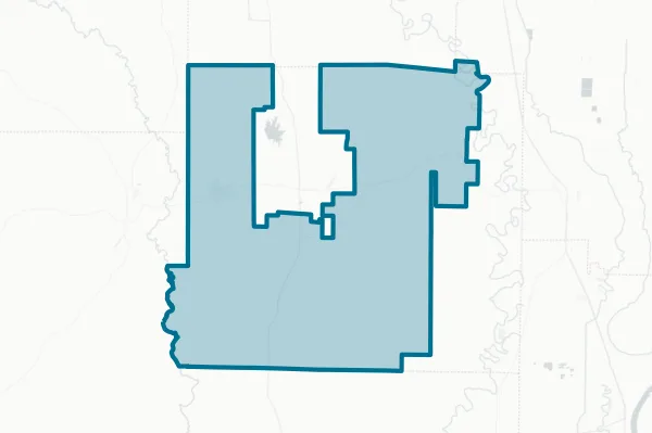 Drew Central School District — detail map