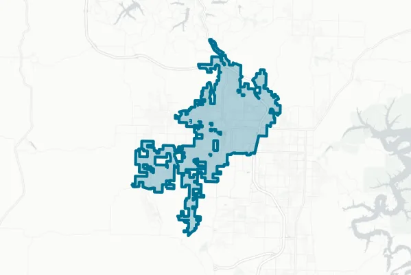 City of Bentonville — detail map