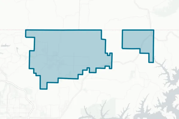 Pea Ridge School District — detail map