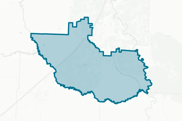 Gurdon School District — detail map