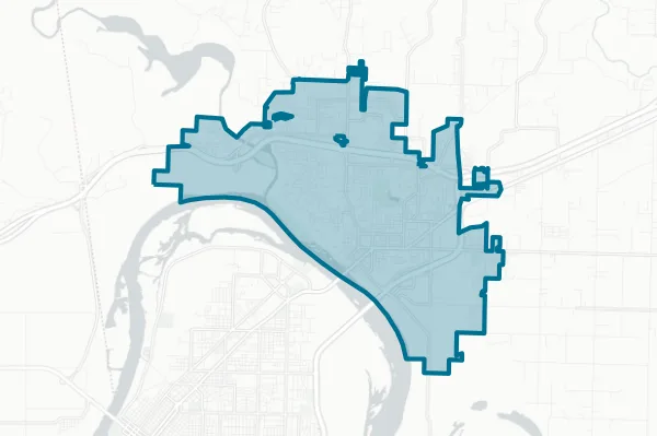 City of Van Buren — detail map