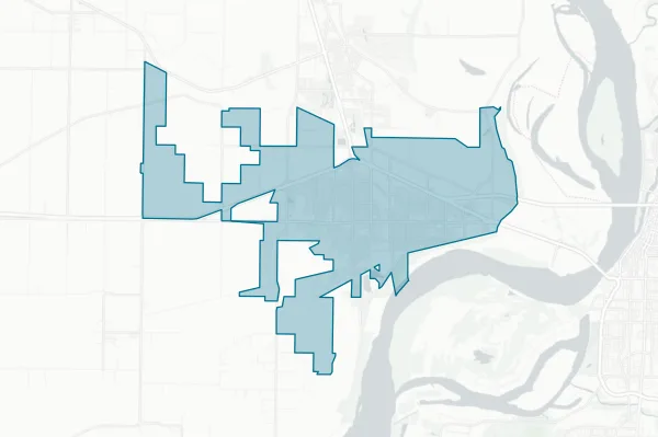 City of West Memphis — detail map