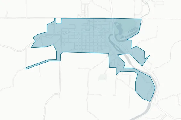 City of Mammoth Spring — detail map