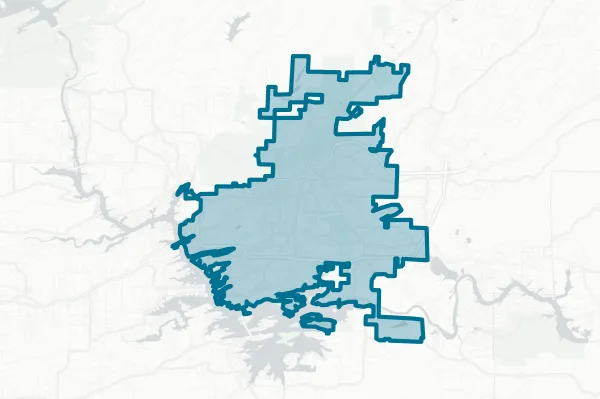 City of Hot Springs — detail map