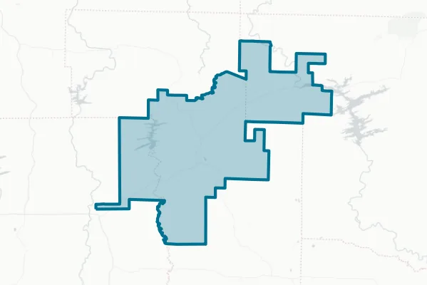 Dierks School District — detail map