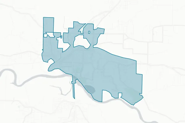 City of Batesville — detail map