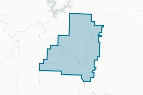 Calico Rock School District — detail map