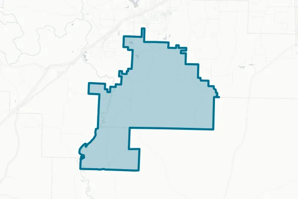 Bauxite School District — detail map