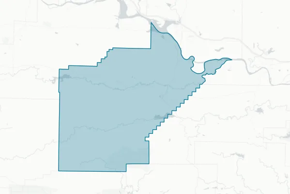 WOODRUFF COUNTY, ARKANSAS — detail map
