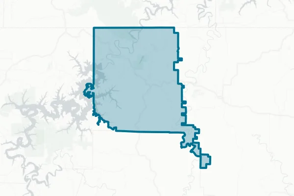 Eureka Springs School District — detail map