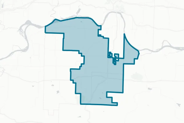 County Line School District — detail map