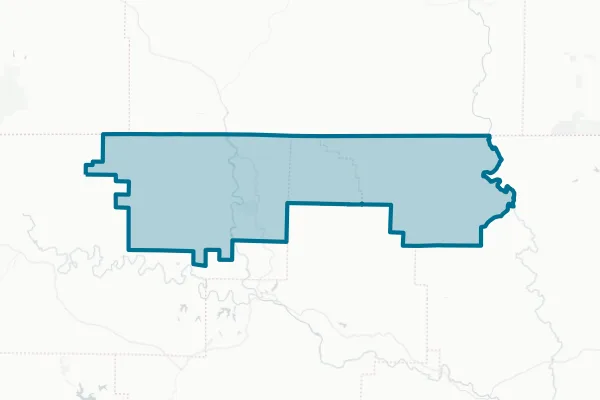 Mammoth Spring School District — detail map