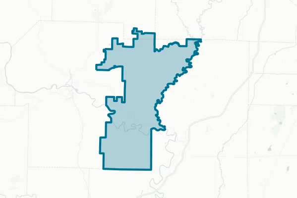 Cedar Ridge School District — detail map