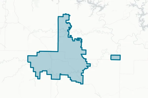 Ozark Mountain School District — detail map