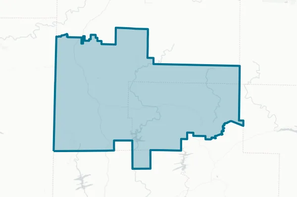 Cossatot River School District — detail map