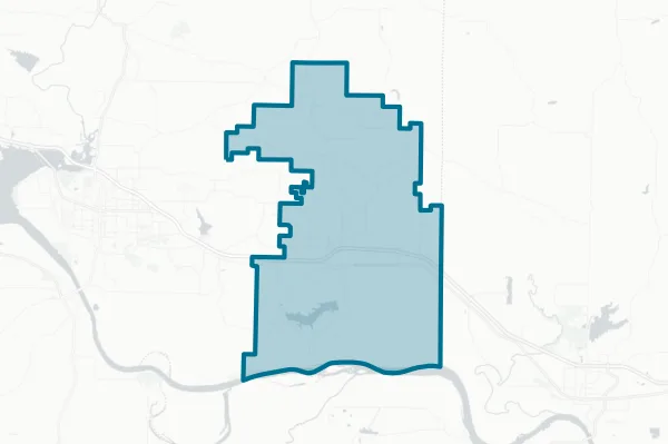 Atkins School District — detail map