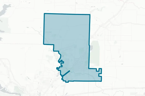 Jacksonville North Pulaski School District — detail map