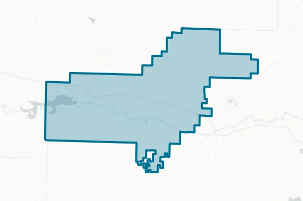 Western Yell County School District — detail map