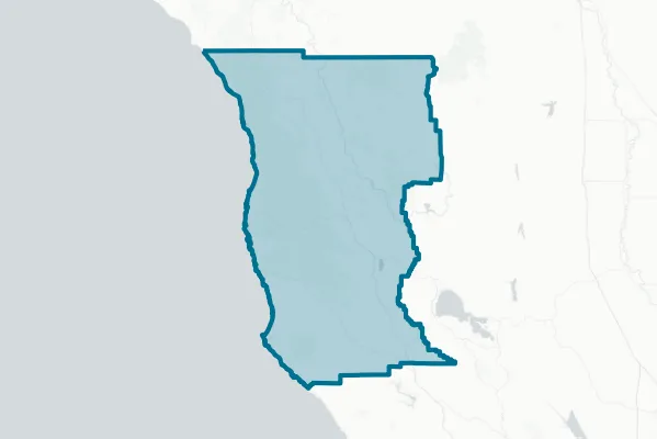 County of Mendocino — detail map