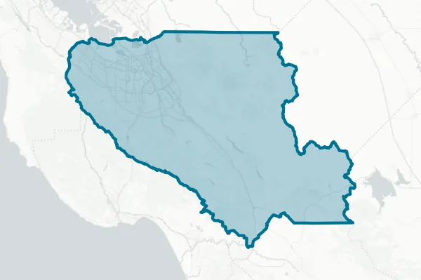 County of Santa Clara — detail map
