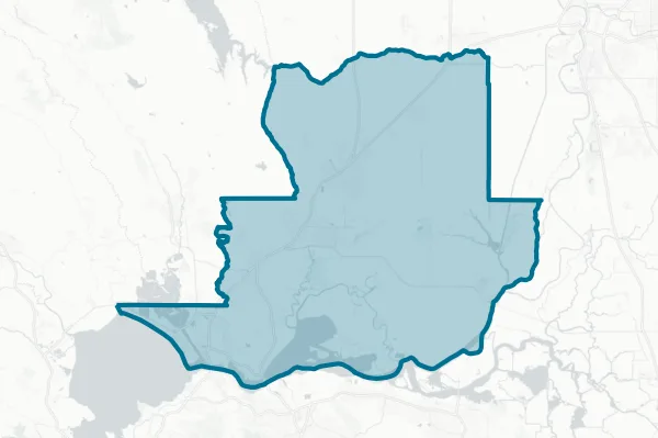 County of Solano — detail map