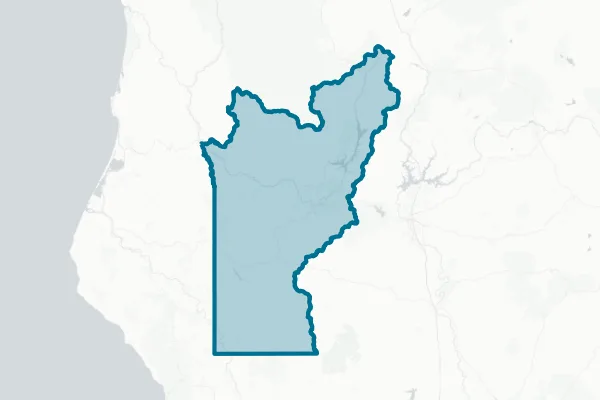 County of Trinity — detail map
