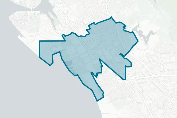 San Leandro Unified School District — detail map