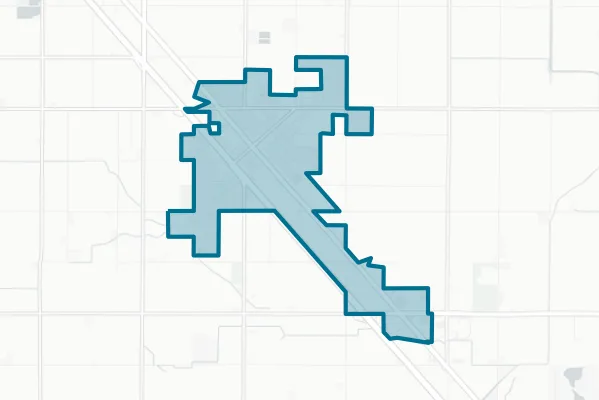 City of Fowler — detail map