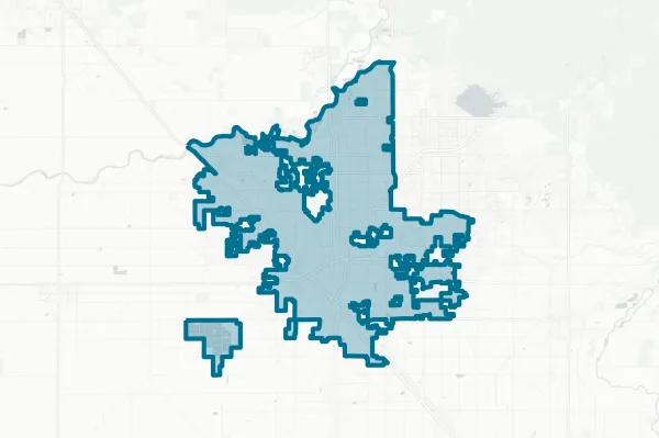 City of Fresno — detail map