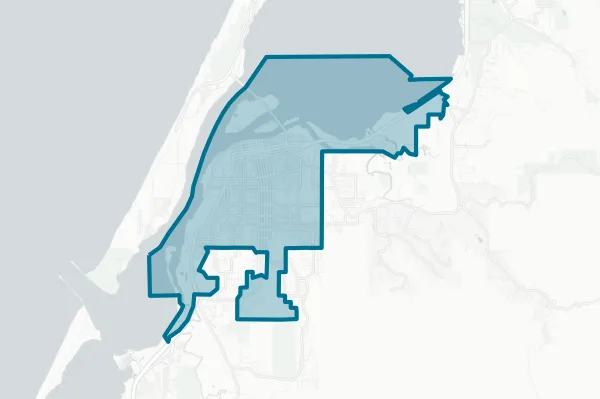 City of Eureka — detail map