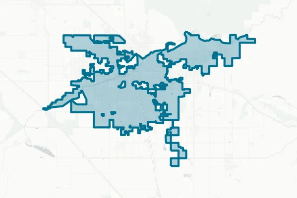 City of Bakersfield — detail map