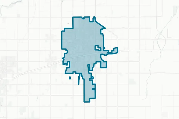 City of Hanford — detail map