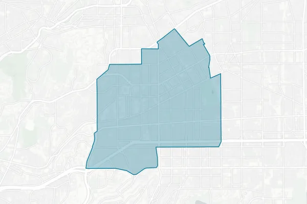City of Alhambra — detail map