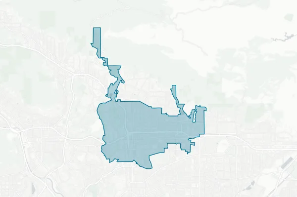City of Pasadena — detail map