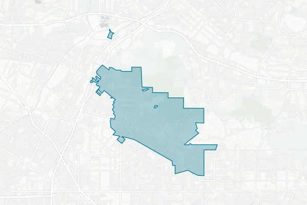 City of Whittier — detail map
